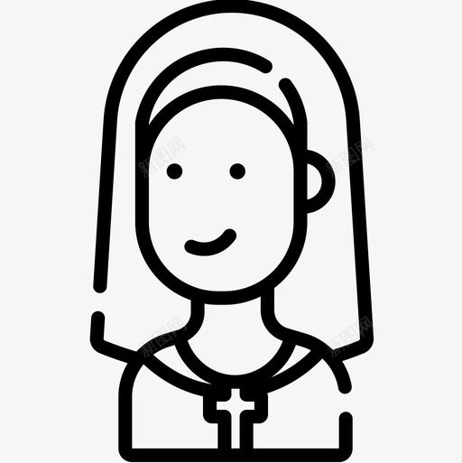 修女阿凡达65直系图标svg_新图网 https://ixintu.com 修女 直系 阿凡达65