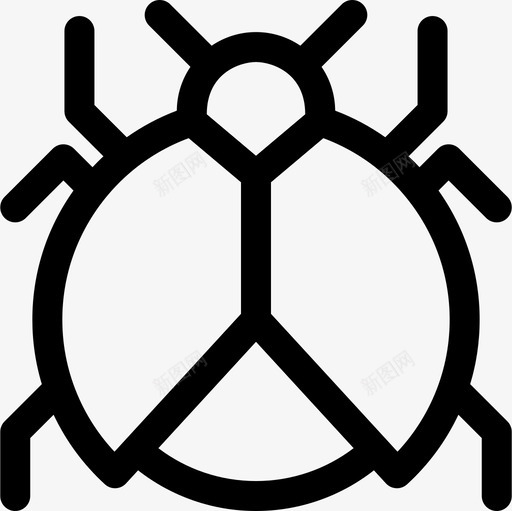 虫昆虫9线状图标svg_新图网 https://ixintu.com 昆虫 线状