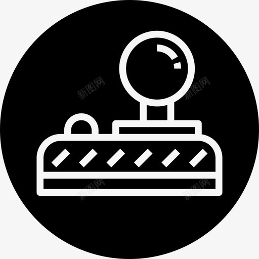 游戏杆拱廊经典图标svg_新图网 https://ixintu.com 复古 徽章 拱廊 游戏 经典