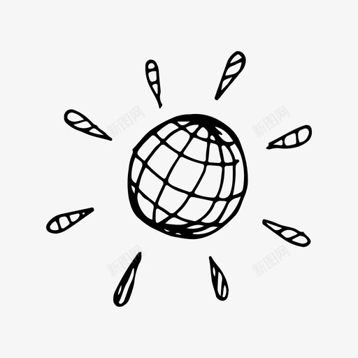 阳光炎热夏天图标svg_新图网 https://ixintu.com 夏天 天气 晴朗 炎热 阳光