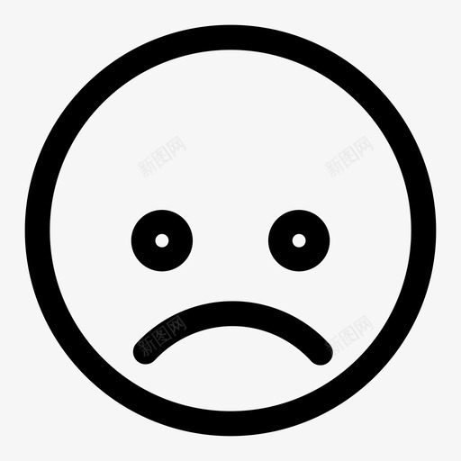 现在面对悲伤悲伤的脸图标svg_新图网 https://ixintu.com 悲伤 现在 界面 面对