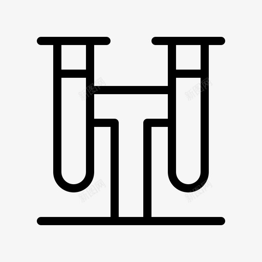 试管物理化学线性图标svg_新图网 https://ixintu.com 物理化学 线性 试管