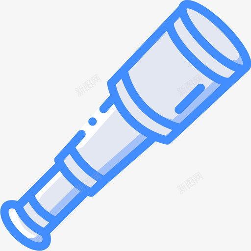 望远镜海盗生活4蓝色图标svg_新图网 https://ixintu.com 望远镜 海盗 生活 蓝色