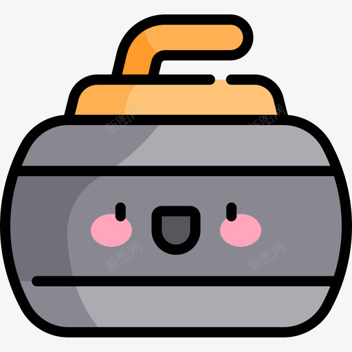 冰壶冬季运动24线性颜色图标svg_新图网 https://ixintu.com 冬季运动 冰壶 线性 颜色
