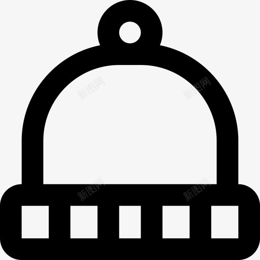 冬季帽子圣诞172直线型图标svg_新图网 https://ixintu.com 冬季 圣诞 帽子 直线 线型