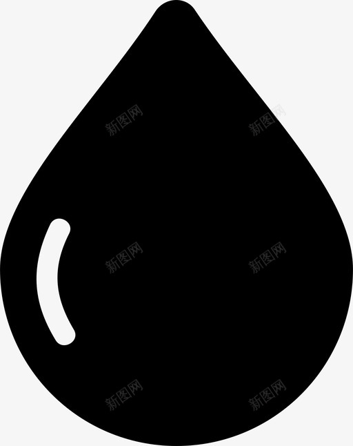 滴血雨图标svg_新图网 https://ixintu.com 水滴