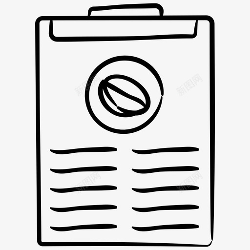 咖啡店菜单列表咖啡店手绘图标svg_新图网 https://ixintu.com 列表 咖啡店手绘图标 咖啡店菜单