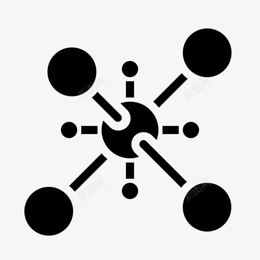 分子原子细胞图标svg_新图网 https://ixintu.com 分子 化学 原子 字形 教育 细胞 结构