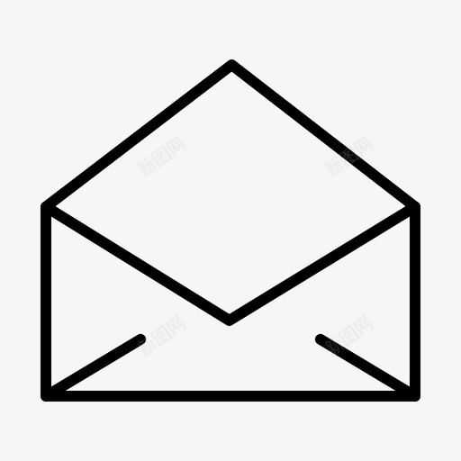 电子邮件邮件打开图标svg_新图网 https://ixintu.com 大纲 常规 打开 电子邮件 邮件