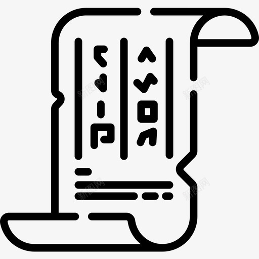 纸莎草历史7直系图标svg_新图网 https://ixintu.com 历史 直系 纸莎