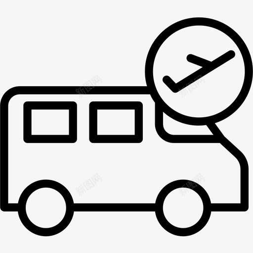 货车旅行185直线型图标svg_新图网 https://ixintu.com 旅行 直线 线型 货车