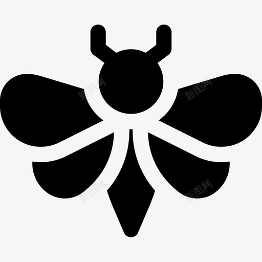 蛾子昆虫8填充图标svg_新图网 https://ixintu.com 填充 昆虫 蛾子