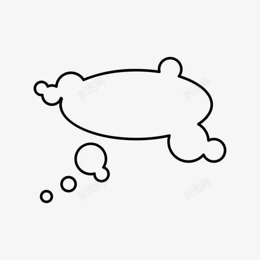 思想泡沫对话信息图标svg_新图网 https://ixintu.com 信息 对话 思想 泡沫 演讲