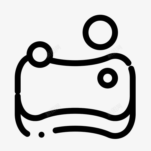 清洁卫生海绵图标svg_新图网 https://ixintu.com 卫生 常规 海绵 清洁 虚线