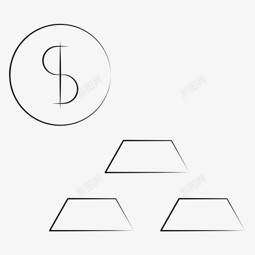 财富金钱手绘金融图标svg_新图网 https://ixintu.com 手绘 财富 金融 金钱