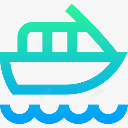 水上出租车公共交通8坡度图标svg_新图网 https://ixintu.com 公共交通8 坡度 水上出租车