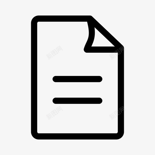 文件文档新的图标svg_新图网 https://ixintu.com 介质 文件 文档 新的 纸张 随机