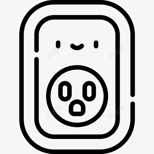 插头智能家居37线性图标svg_新图网 https://ixintu.com 插头 智能家居 线性
