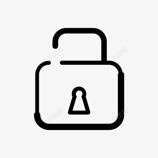 解锁密钥隐私图标svg_新图网 https://ixintu.com 安全 密钥 电子商务 解锁 隐私