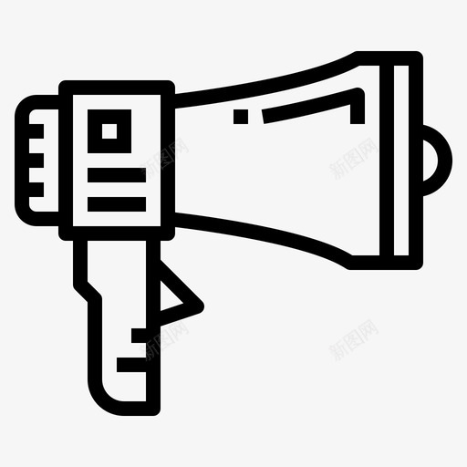 扩音器广告通讯图标svg_新图网 https://ixintu.com 广告 扩音器 演讲者 选举 通讯