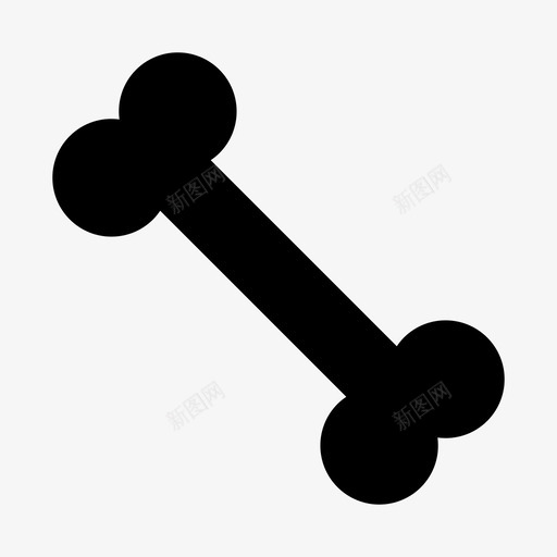 骨头交叉骨狗图标svg_新图网 https://ixintu.com 交叉 骨头