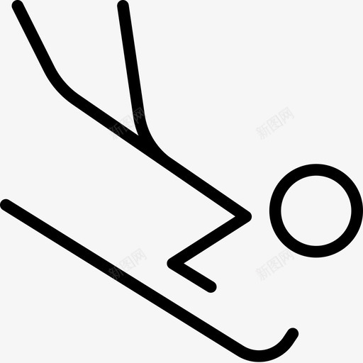 骨骼冰上滑道图标svg_新图网 https://ixintu.com 冬奥会 冰上 滑道 田径 瘦身 运动 骨骼