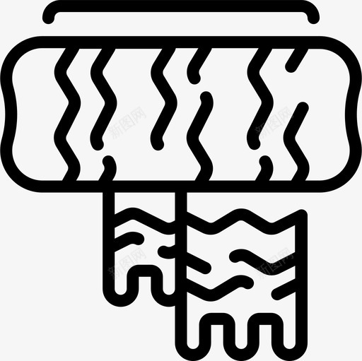 围巾圣诞182直线型图标svg_新图网 https://ixintu.com 围巾 圣诞182 直线型