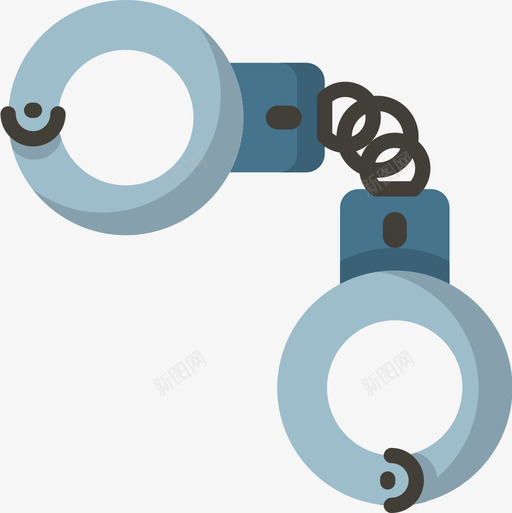 手铐罪案调查35扁平图标svg_新图网 https://ixintu.com 扁平 手铐 罪案 调查