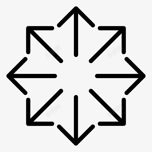 箭头方向选择路线图标svg_新图网 https://ixintu.com 方向 箭头方向 购物 路线 选择