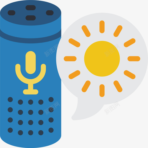 回声点语音助理3扁平图标svg_新图网 https://ixintu.com 回声点 扁平 语音助理3