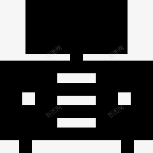 电视桌家具家居图标svg_新图网 https://ixintu.com 实心 家具 家居 工艺 电视