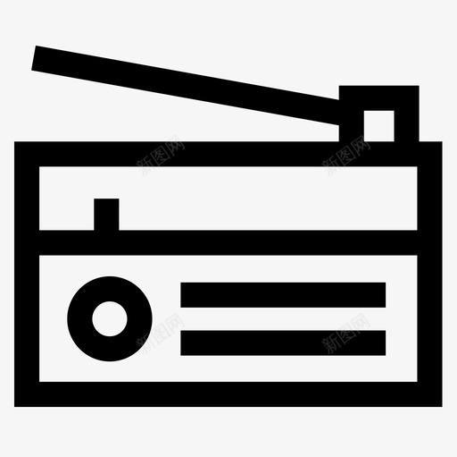 广播新闻联播图标svg_新图网 https://ixintu.com 广播 新闻联播