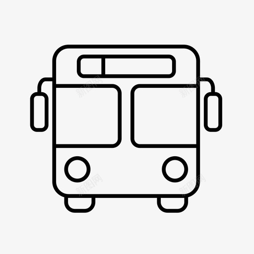公共汽车交通工具车辆图标svg_新图网 https://ixintu.com 交通工具 公共汽车 旅行 车辆