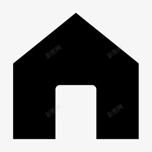 家房子家按钮图标svg_新图网 https://ixintu.com 家 家按钮 房子
