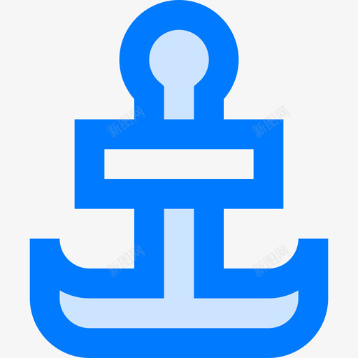 锚海盗9号蓝色图标svg_新图网 https://ixintu.com 9号 海盗 蓝色