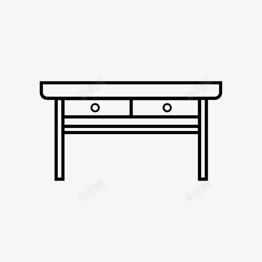办公桌家具桌子图标svg_新图网 https://ixintu.com 办公桌 家具 桌子