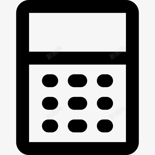 计算器科学80线性图标svg_新图网 https://ixintu.com 科学80 线性 计算器
