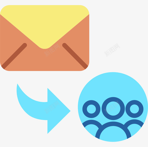 邮箱邮箱34扁平图标svg_新图网 https://ixintu.com 扁平 邮箱