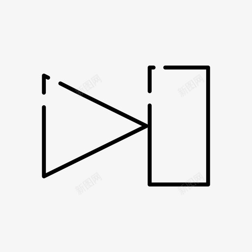 下一首曲目继续mp3图标svg_新图网 https://ixintu.com mp3 mp4 下一首曲目 线路音乐 继续