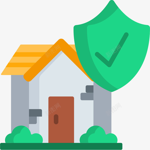 保险智能家居16公寓图标svg_新图网 https://ixintu.com 保险 公寓 智能家居16