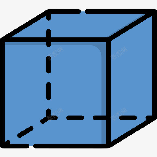 立方体教育206线颜色图标svg_新图网 https://ixintu.com 教育 立方体 颜色