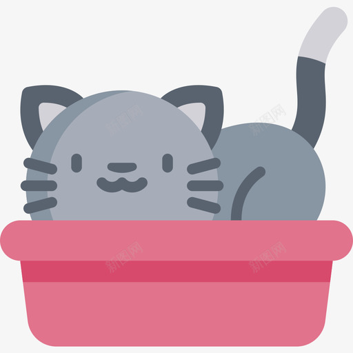宠物店57号猫箱公寓图标svg_新图网 https://ixintu.com 公寓 宠物店57号猫箱