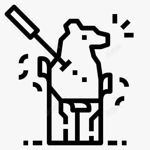 雕刻木匠凿子图标svg_新图网 https://ixintu.com 凿子 工艺 木匠 雕刻