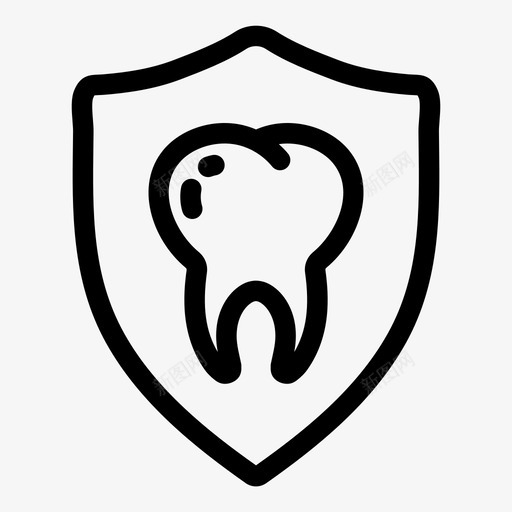 牙齿保护牙齿牙医图标svg_新图网 https://ixintu.com 保护 健康 口腔医学 牙医 牙齿