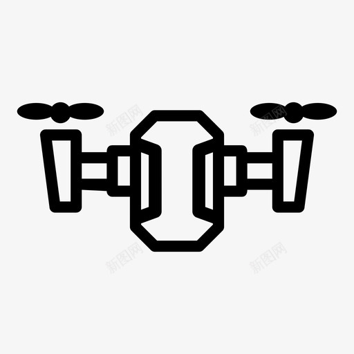 无人机摄像头飞行图标svg_新图网 https://ixintu.com wifi 地图 摄像头 无人机 飞行