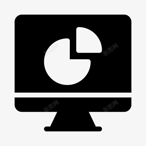 图表设备lcd图标svg_新图网 https://ixintu.com 48像素 lcd 办公 图表 字形 屏幕 线条 设备
