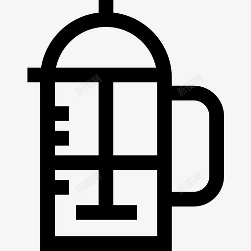 咖啡壶22号咖啡厅线性图标svg_新图网 https://ixintu.com 22号 咖啡厅 咖啡壶 线性