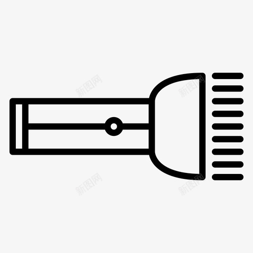 手电筒冒险设备图标svg_新图网 https://ixintu.com 冒险 手电筒 设备
