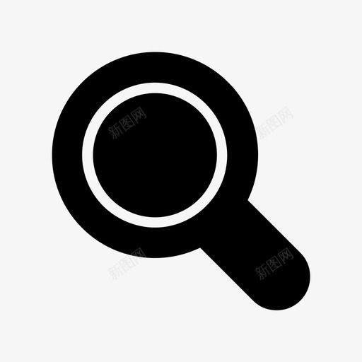 搜索查找玻璃图标svg_新图网 https://ixintu.com 搜索 搜索引擎优化和营销线字形48像素 放大镜 查找 玻璃 缩放