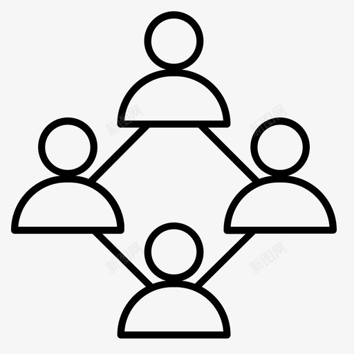 连接商业集团图标svg_新图网 https://ixintu.com 商业 商业和金融大纲 搜索引擎优化 社交媒体 网络 连接 集团